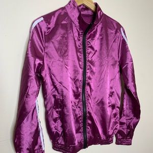 Satin tracksuit with matching pants